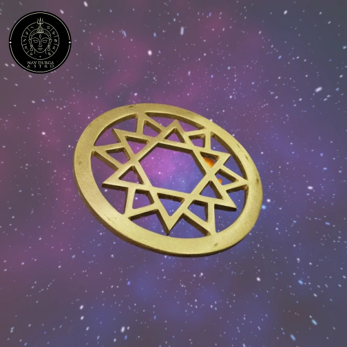 Brass Round Star For North-east Direction