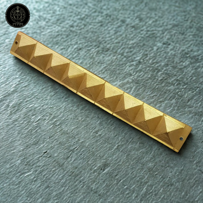 Brass Strip 9 Pyramid Divider
